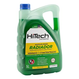 Aditivo para Radiador Híbrido Verde Concentrado Long Life 5L - Hitech