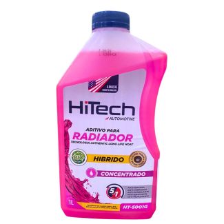 Aditivo para Radiador Híbrido Rosa Concentrado Long Life 1L - Hitech