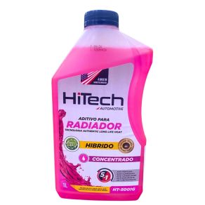 Aditivo para Radiador Híbrido Rosa Concentrado Long Life 1L - Hitech