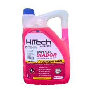 Aditivo para Radiador Híbrido Rosa Concentrado Long Life 5L - Hitech